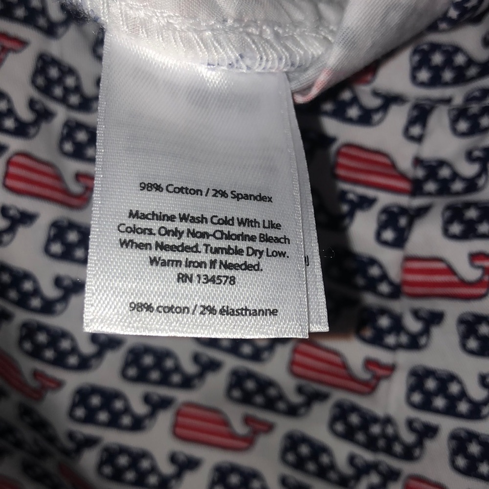 NEW! Vineyard Vines Whale Flag Shorts Size 6 - Picture 7 of 7